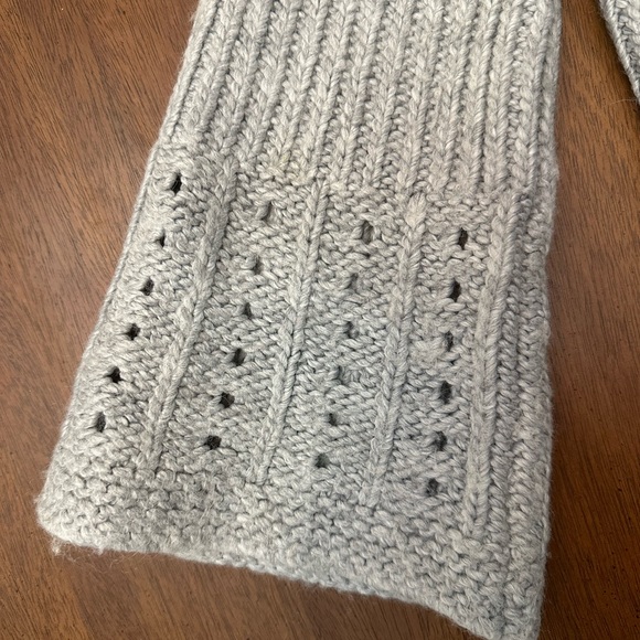 Cutest XS sweater. Gray. Buttons. Flares at bottom. Smells good/Clean. Brand new - Picture 3 of 5